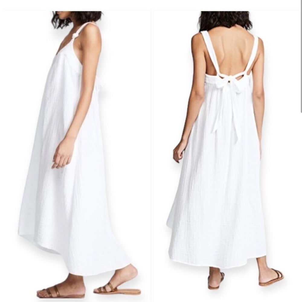 XiRENA | NWOT | Rumi White Gauze Flowy Midi Dress | Small